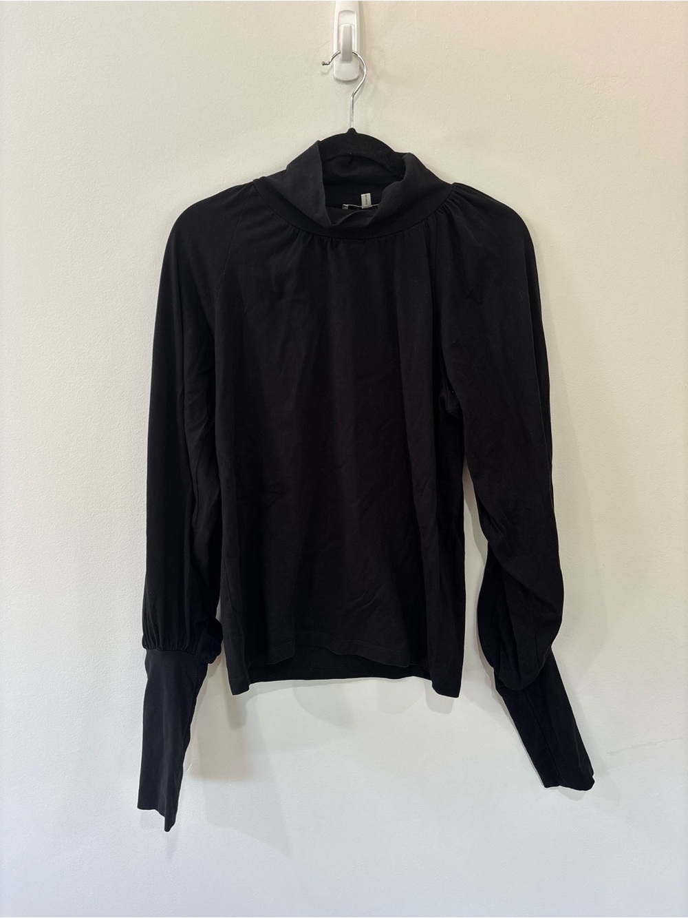 Dorothee Schumacher Puff Sleeve Turtleneck Long Sleeve Top